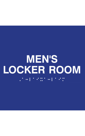 ADA Men's Locker Room Wall Sign