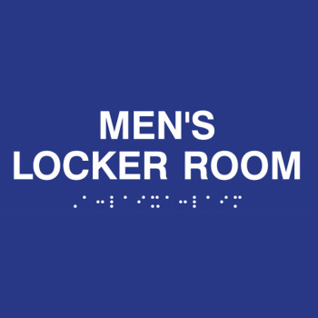 ADA Men's Locker Room Wall Sign
