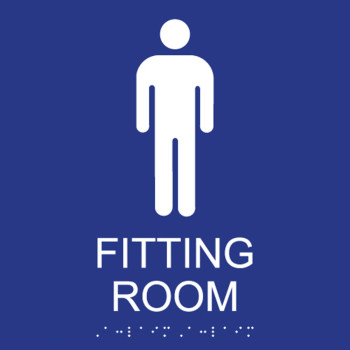ADA Mens Fitting Room Sign