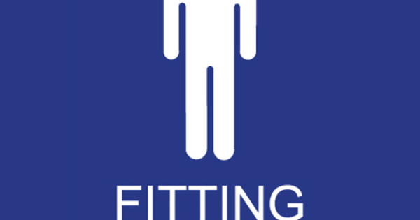 ADA Mens Fitting Room Sign
