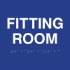ADA Fitting Room Text and Braille Sign