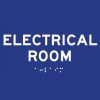 ADA Electrical Room Text and Braille Sign