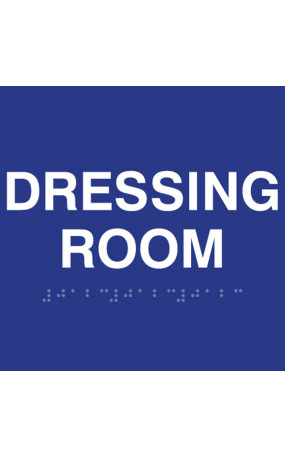 ADA Dressing Room Text and Braille Sign
