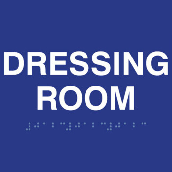 ADA Dressing Room Text and Braille Sign