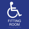 ADA Compliant Unisex Fitting Room Sign