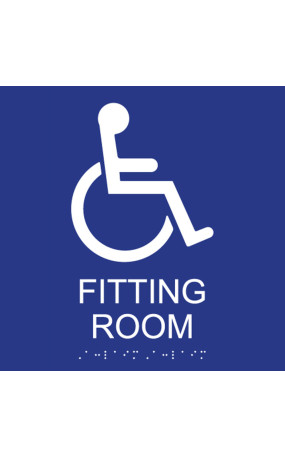ADA Compliant Unisex Fitting Room Sign