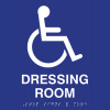 ADA Compliant Dressing Room Sign with Access Symbol