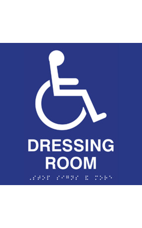 ADA Compliant Dressing Room Sign with Access Symbol