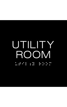 UTILITY ROOM Sign