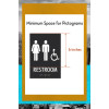 ADA Compliant Restroom Wall Sign without Pictograms