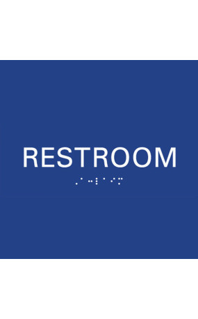 ADA Compliant Restroom Wall Sign without Pictograms