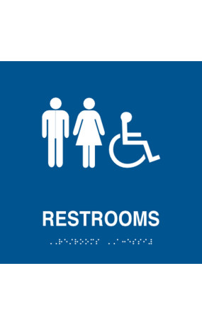 Restrooms Accessible Braille