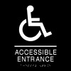 ACCESSIBLE ENTRANCE Wheelchair Sign