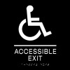 ACCESSIBLE EXIT Wheelchair Sign
