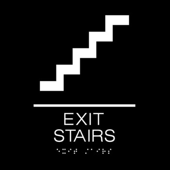 EXIT STAIRS Sign