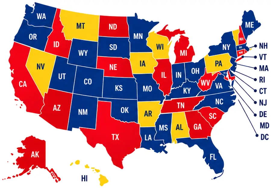 Click to choose your state Map of the United States - labor law posters for all 50 states and DC
