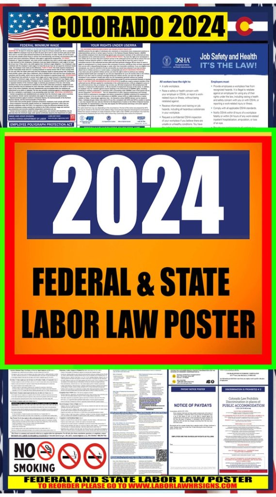2025 Colorado Labor Law Posters ⭐ State, Federal, OSHA LABORLAWHRSIGNS