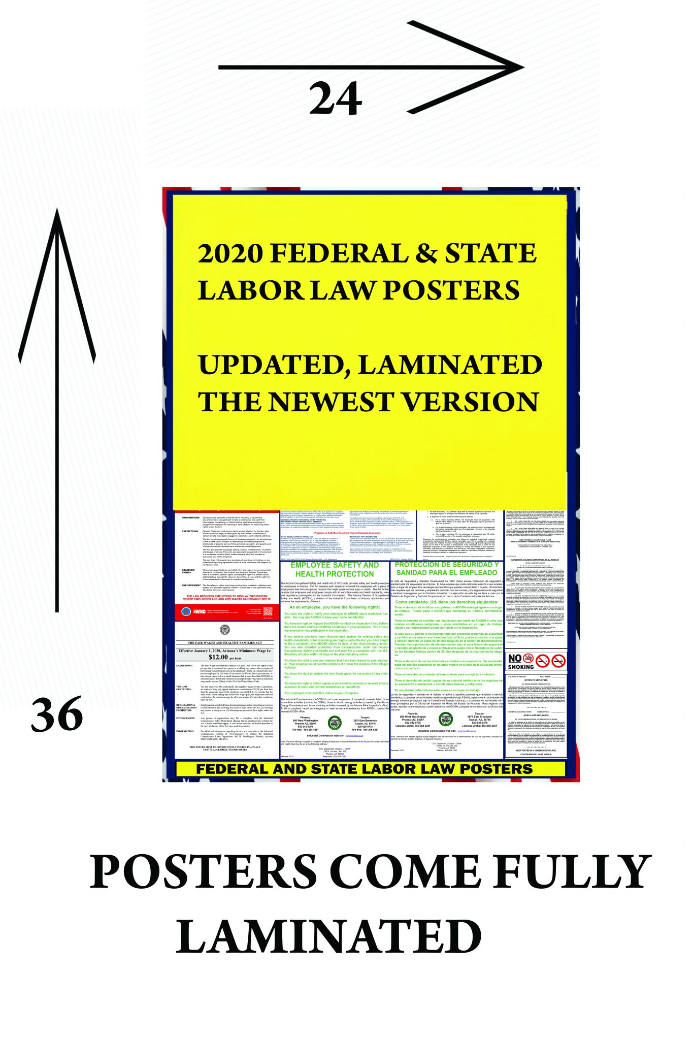2021 Iowa Labor Law Posters ⭐ State, Federal, OSHA LABORLAWHRSIGNS