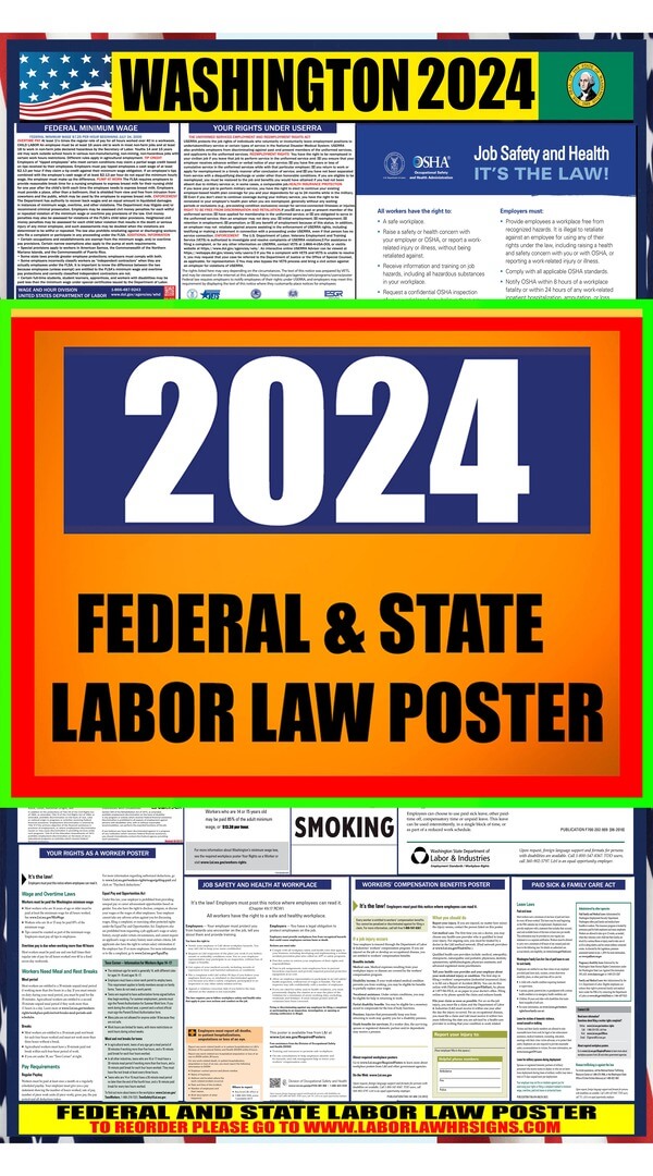 2024 Washington Labor Law Posters ⭐ State, Federal, OSHA