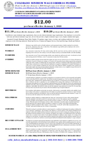 colorado amended minimum wage order  poster small