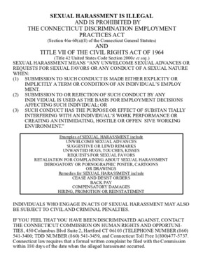 connecticut sexual harassment flyer small