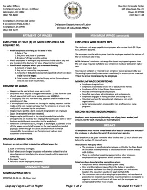 delaware labor law poster small