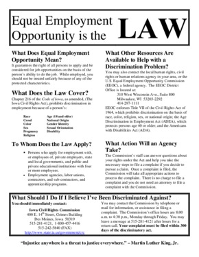 iowa ia equal employment opportunity small