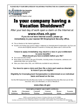 new hampshire vacation notice small
