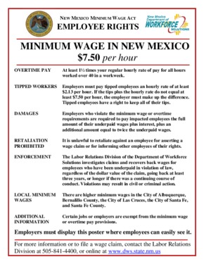 new mexico new mexico minimum wage act summary small