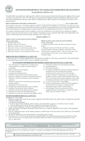 tennessee wage poster small