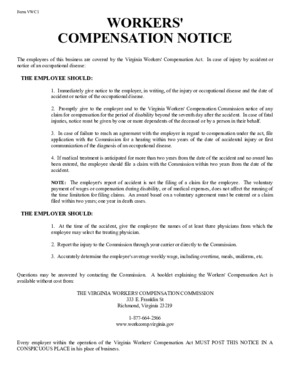 virginia employers workplace notice form   small