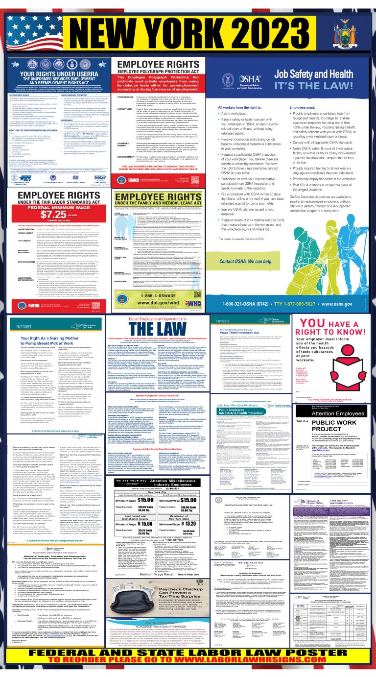Free Printable Labor Law Posters